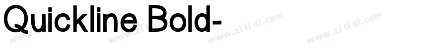 Quickline Bold字体转换